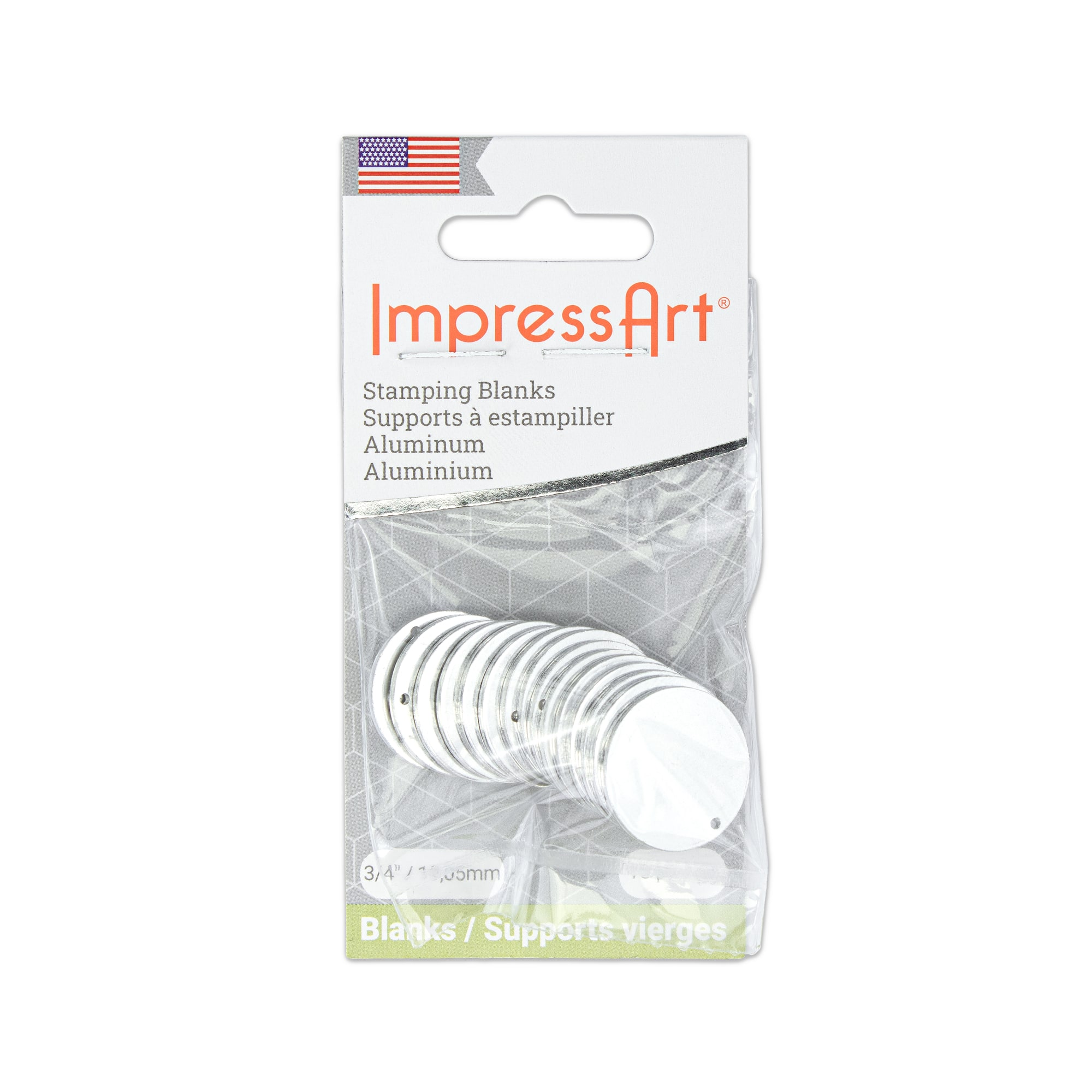 ImpressArt® 3/4" Circle Aluminum Stamping Blanks, 15ct.